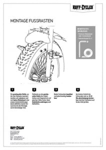 RUFF CYCLES Footrests Manual