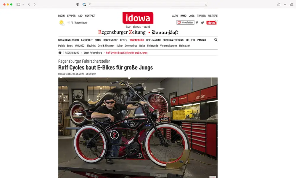 Press Release - Idowa on RUFF CYCLES