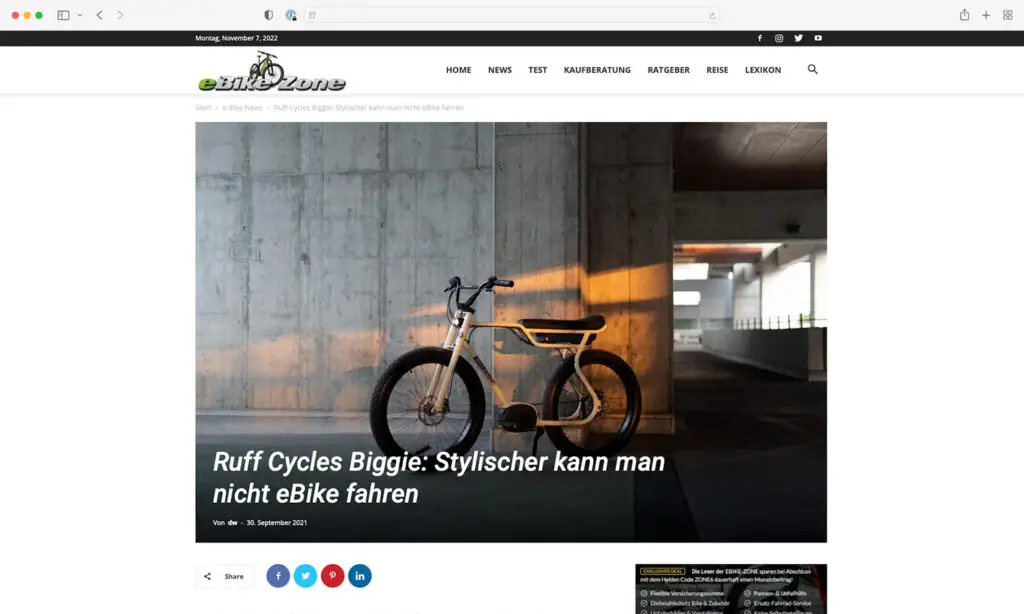 Press Release eBike Zone Biggie