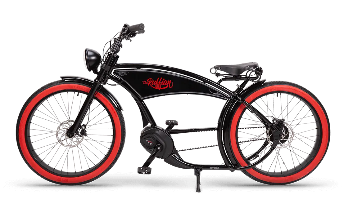 RUFF CYCLES eBike The Ruffian - Black/Redwall