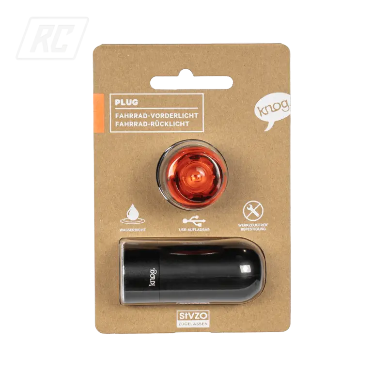 RUFF CYCLES Knog Plug Battery Light Set
