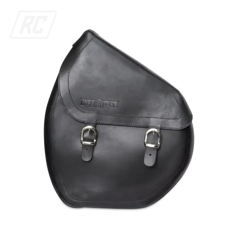 RUFF CYCLES The Ruffian Leather Saddle Bag - Black