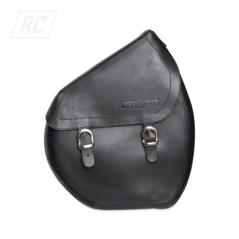 RUFF CYCLES The Ruffian Leather Saddle Bag - Black