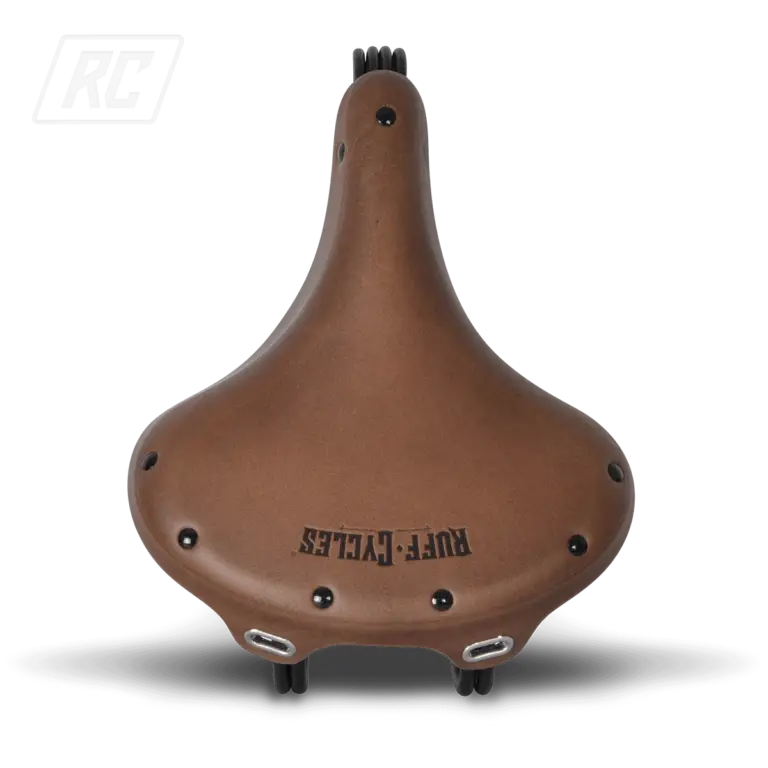 RUFF CYCLES Wrangler Leather Saddle - Brown