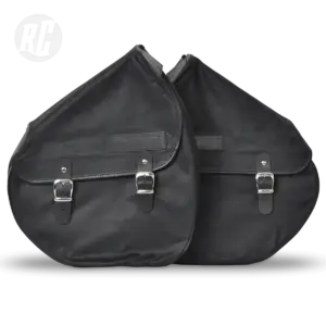 RUFF CYCLES The Ruffian Saddle Bag Slim - Waxed Canvas Black