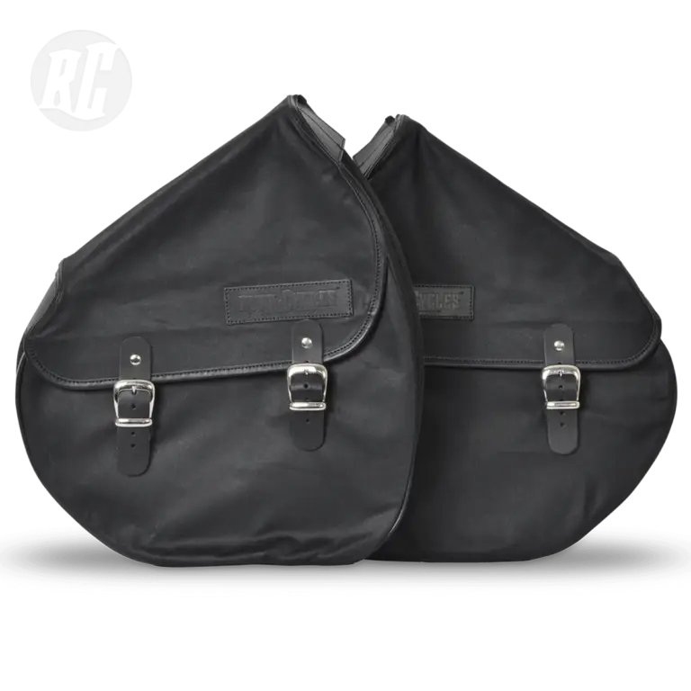 RUFF CYCLES The Ruffian Saddle Bag Slim - Waxed Canvas Black
