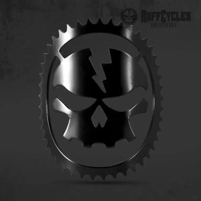 Steuerkopfschild Skully Schwarz